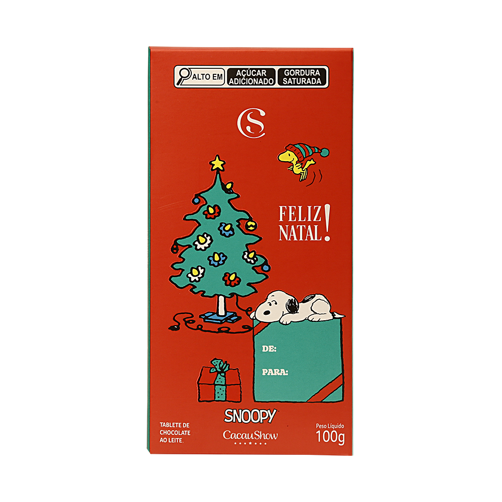 Tablete de chocolate Snoopy 100g