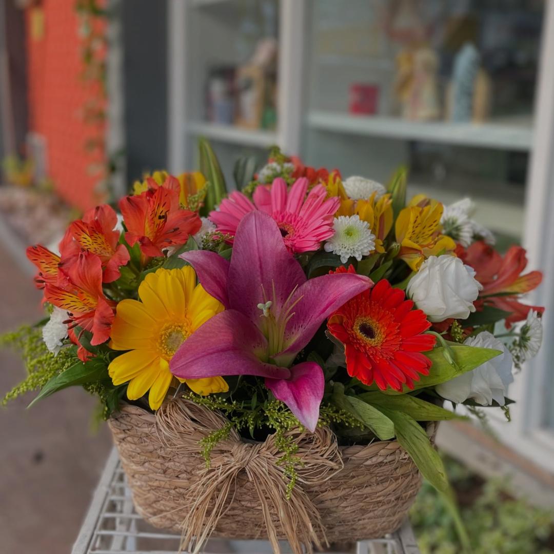 Cesta mix flores