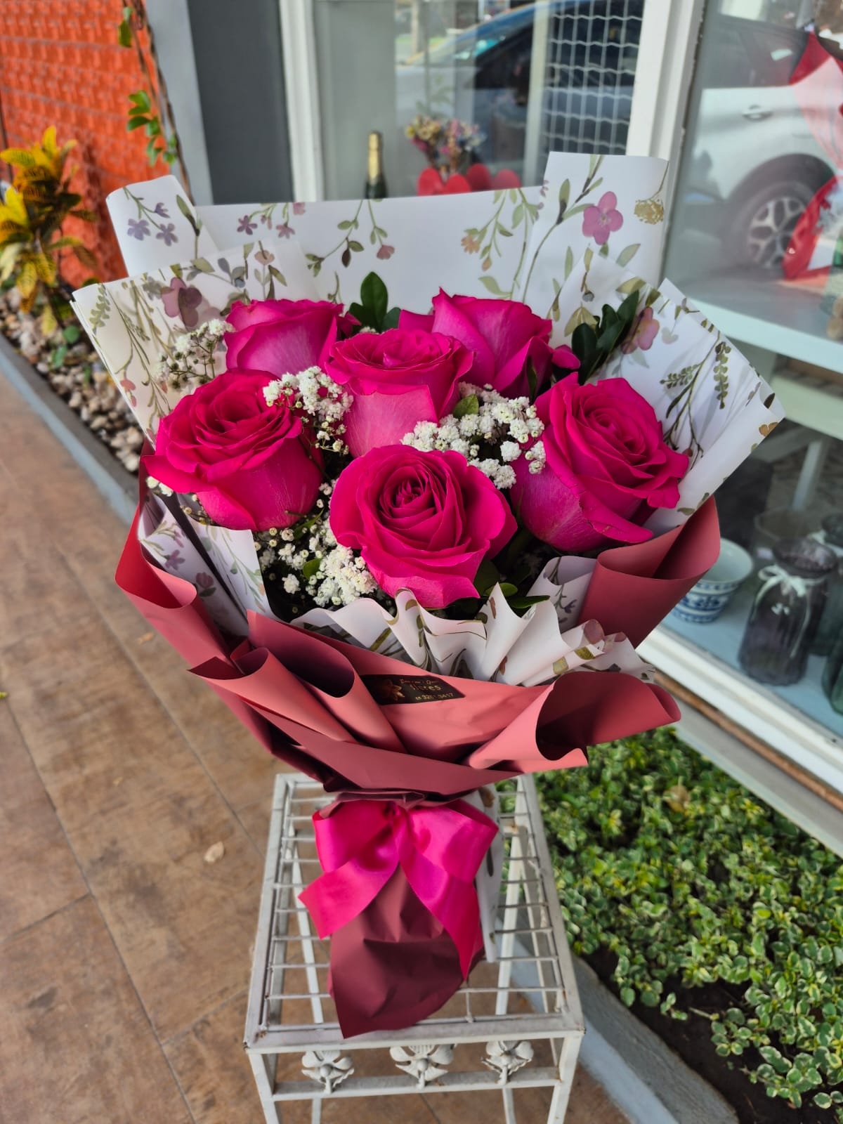 Ramalhete com rosas pink