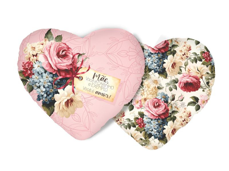 Almofada cora��o de m�e voc� � carinho