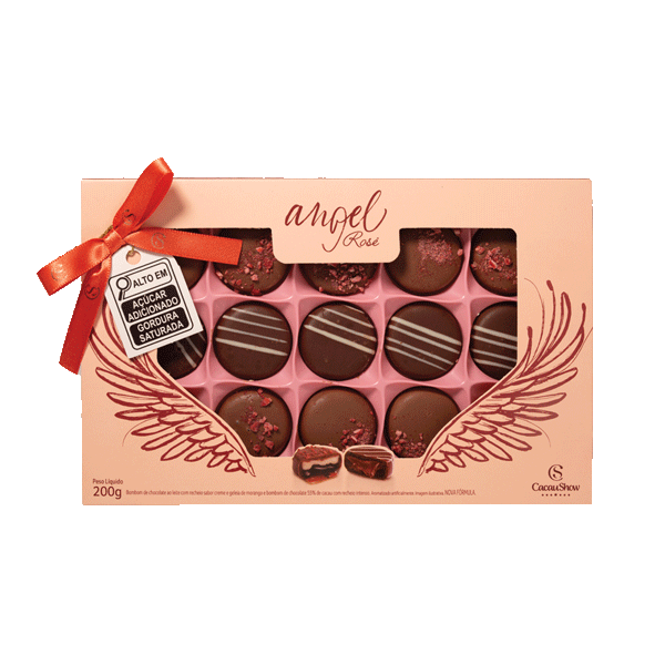 Chocolate angel ros 200g